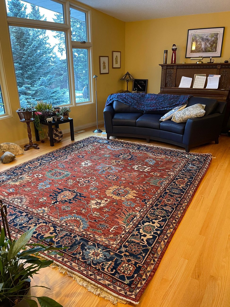 Handwoven Sultanabad rug