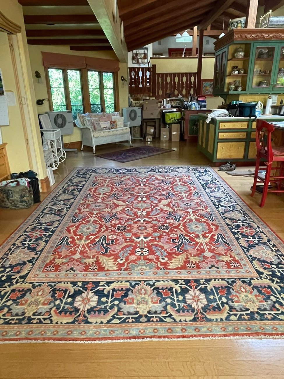 Handwoven Serapi rug