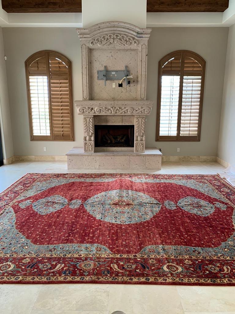 Handwoven Sarouk Farahan rug