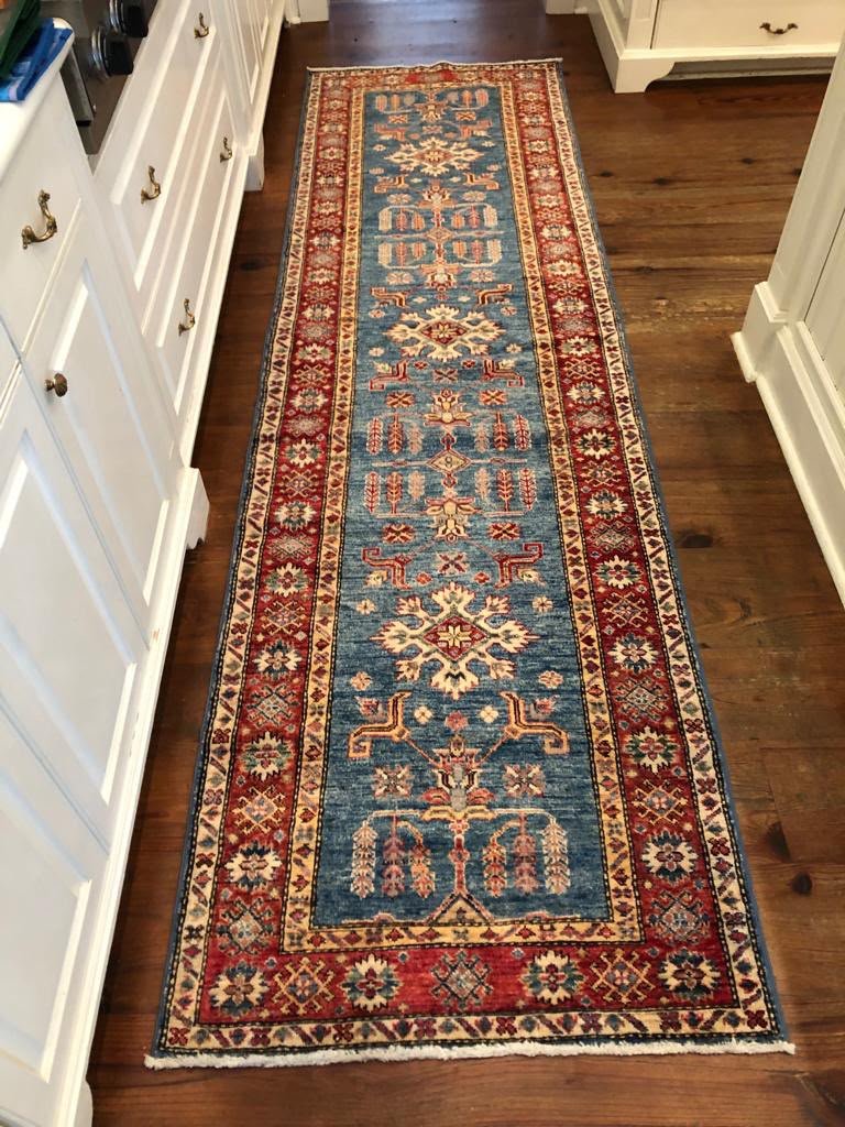 Handwoven Kazak Runner rug