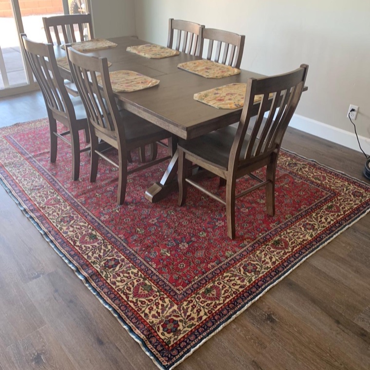 In a customer's dining room